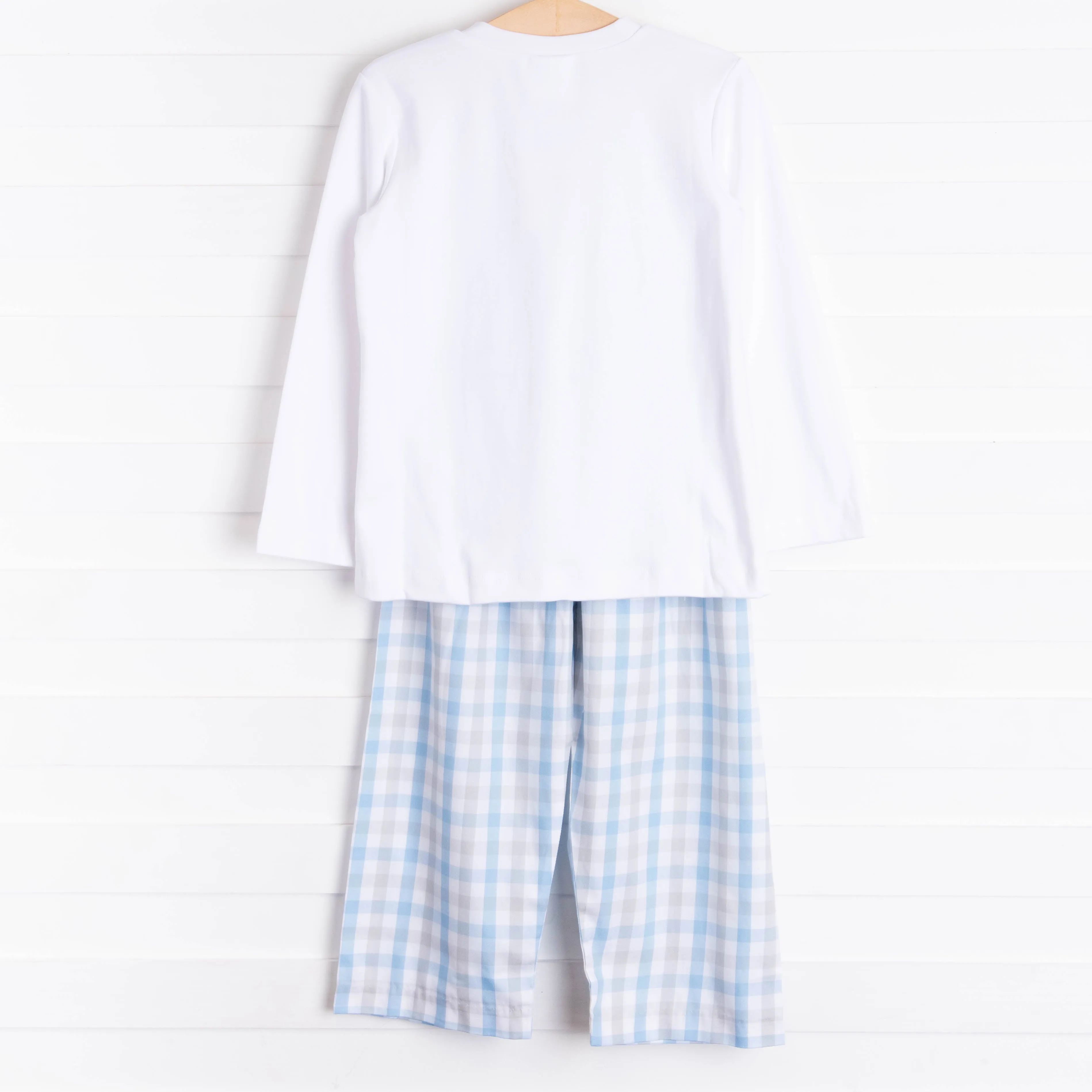 Pawcious Pant Set, Blue Plaid