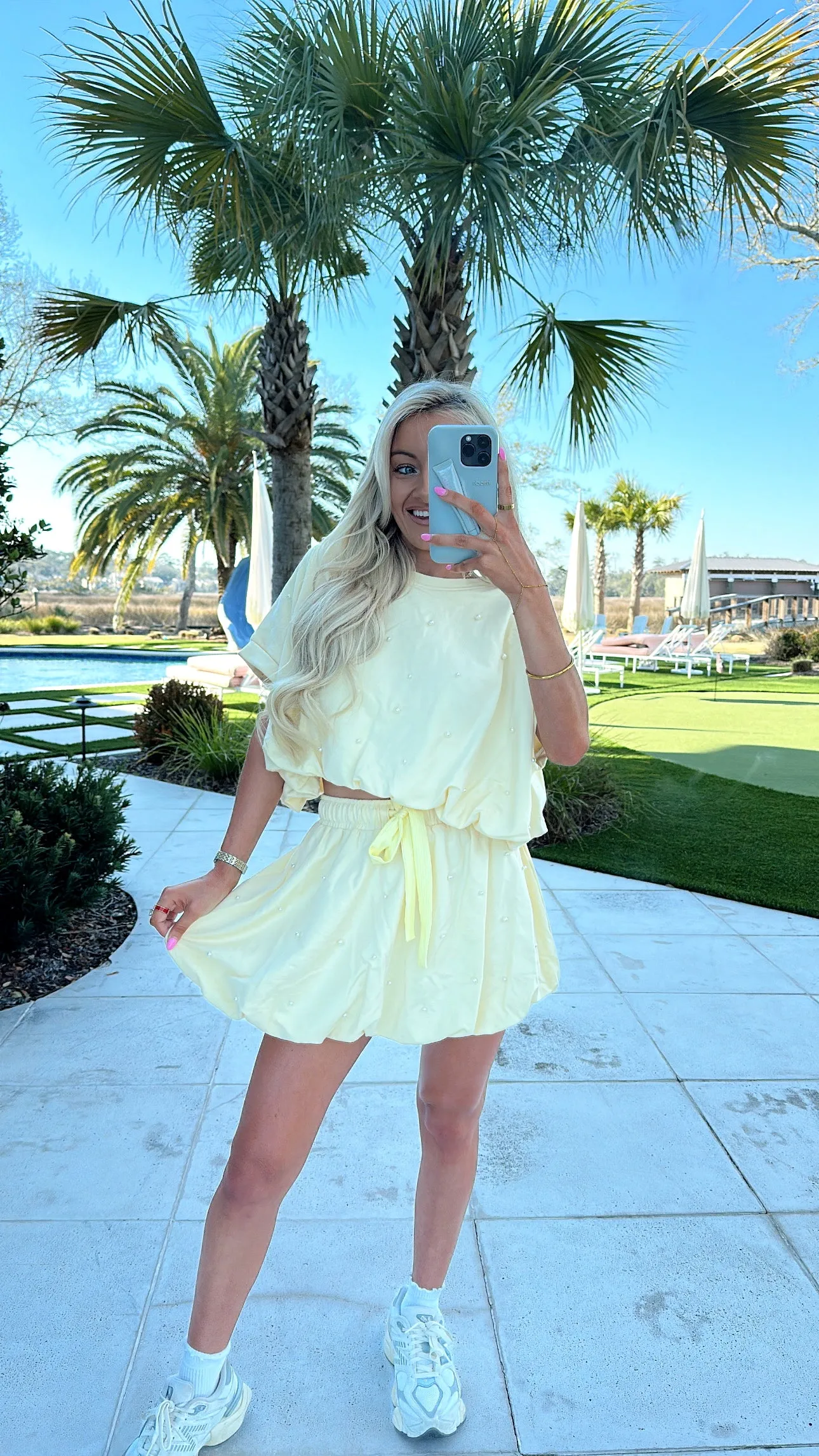 Pearl Skort Set- yellow