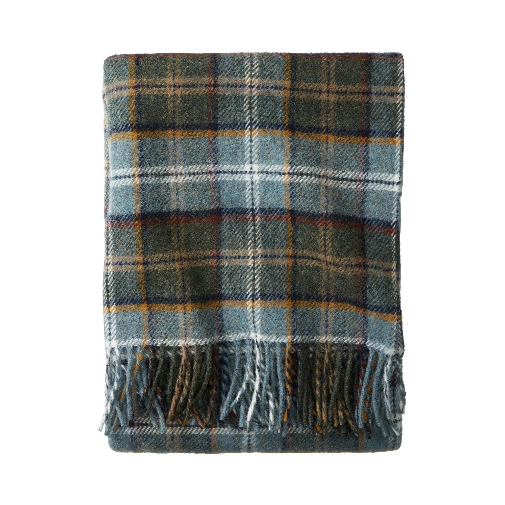Pendleton® Washable Eco-Wise Wool Throw Shale Plaid