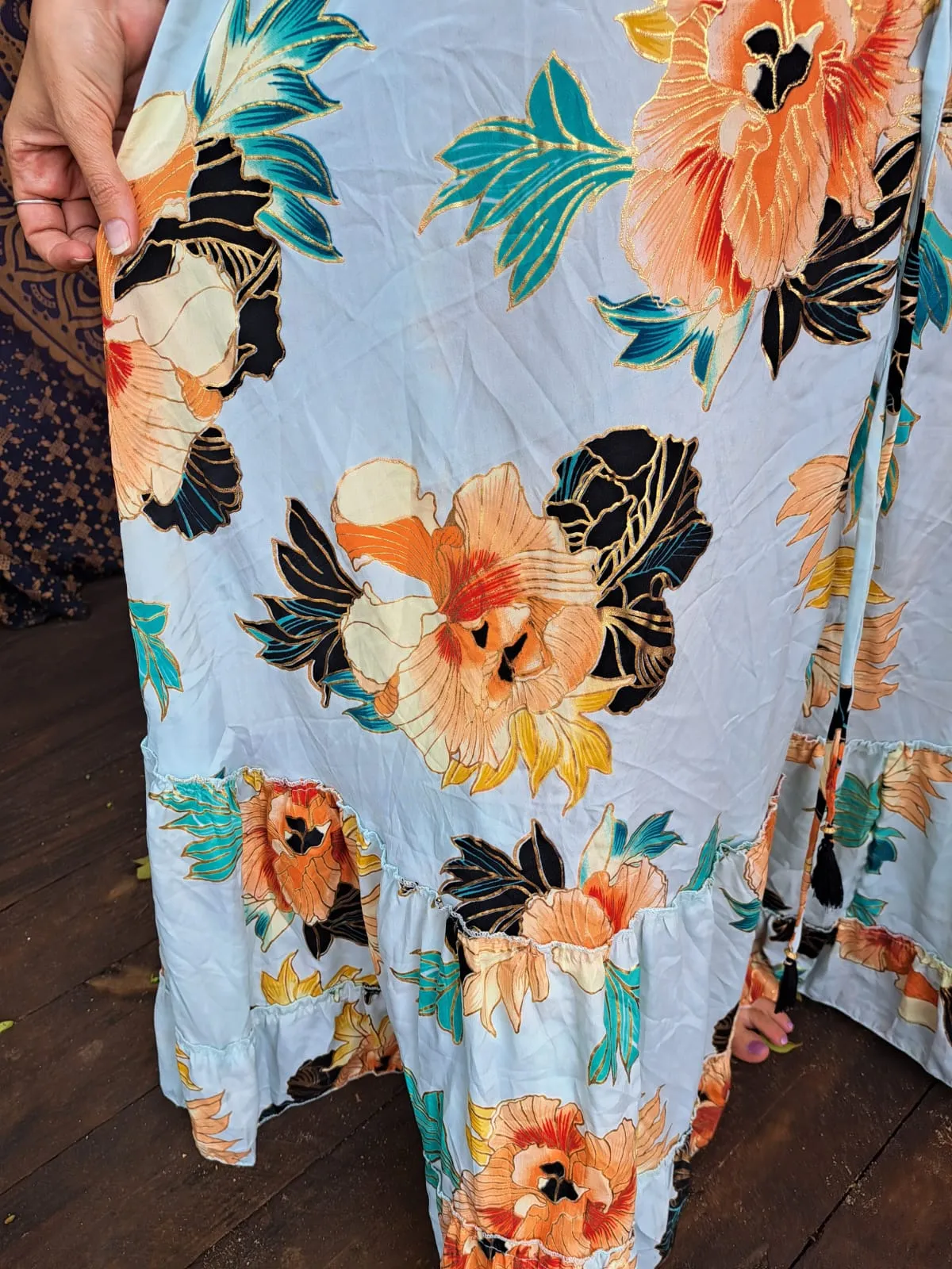 Peony Princess Silk Dress
