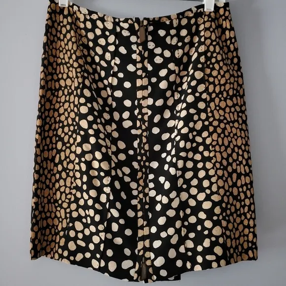 Per Se Animal Print Two-way Zip Mini Skirt Size 4