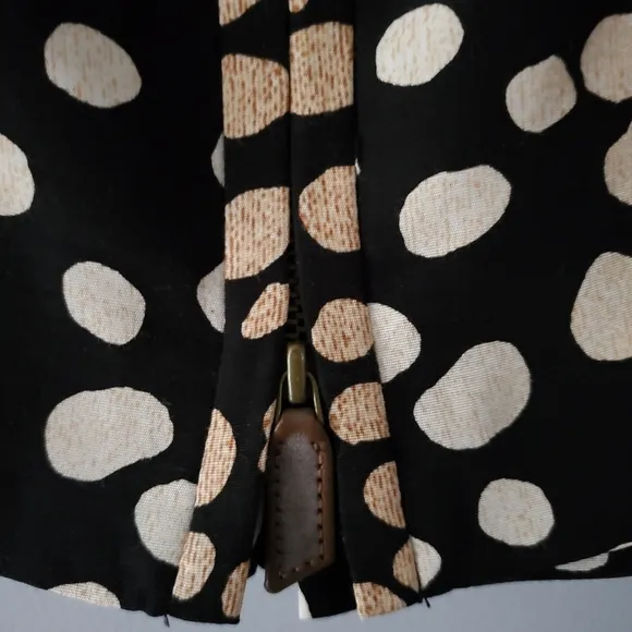 Per Se Animal Print Two-way Zip Mini Skirt Size 4