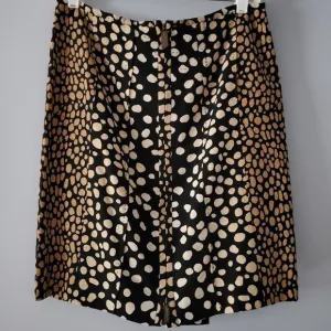 Per Se Animal Print Two-way Zip Mini Skirt Size 4
