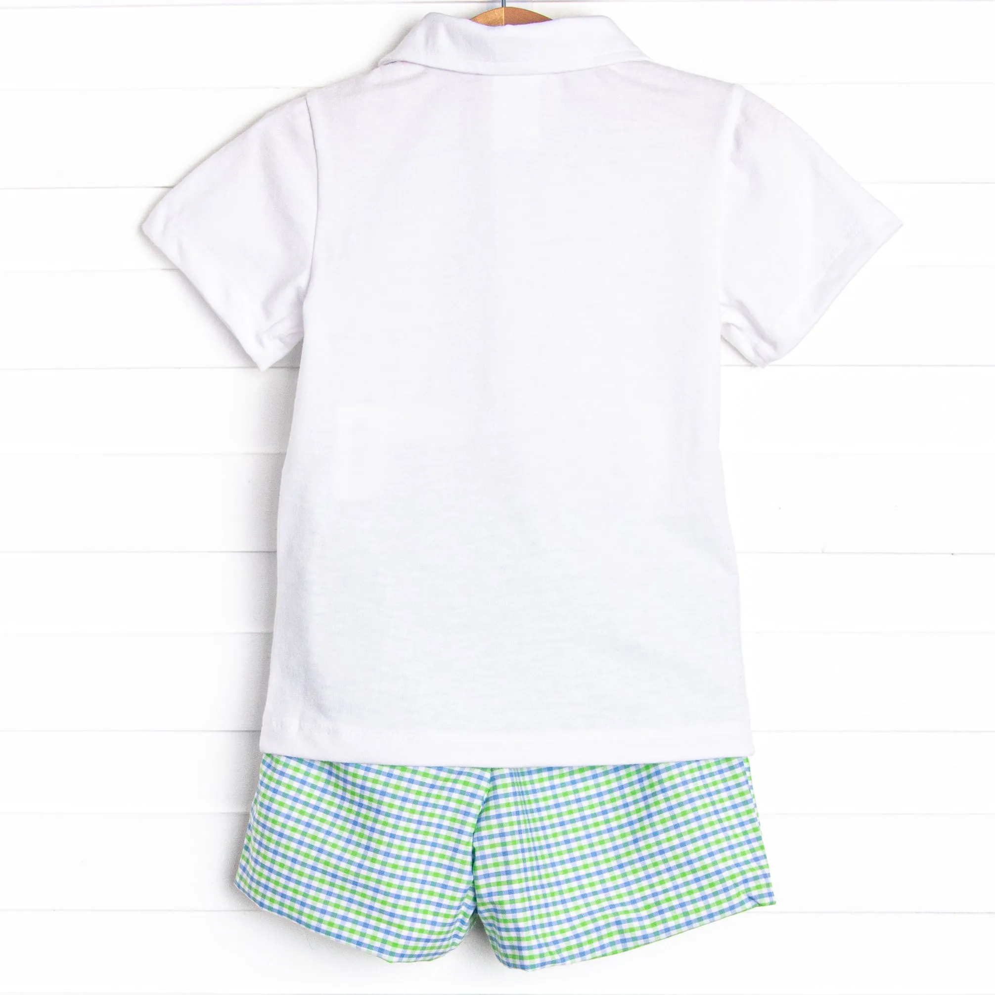 Perfectly Plaid Short Set, Green