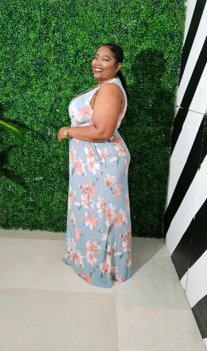 Petal Breeze Maxi || Blue