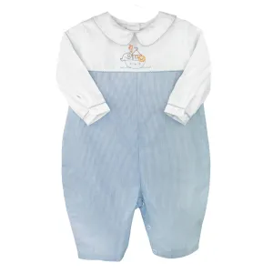Petit Ami Zubels - Girl's Noah's Ark Embroidered Longall