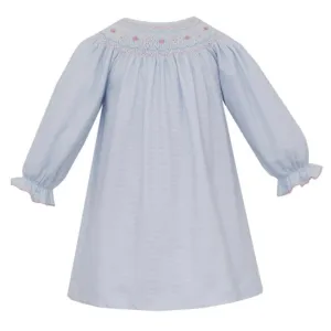 Petit Bebe Smocked Dress - Blue