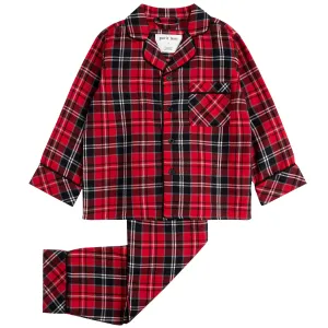 Petit Lem Scarlet Tartan Plaid Flannel Pyjamas