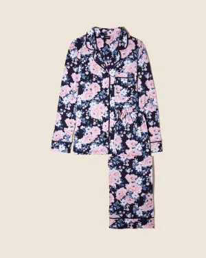 Petite Printed Long Sleeve Top & Pant Pajama Set