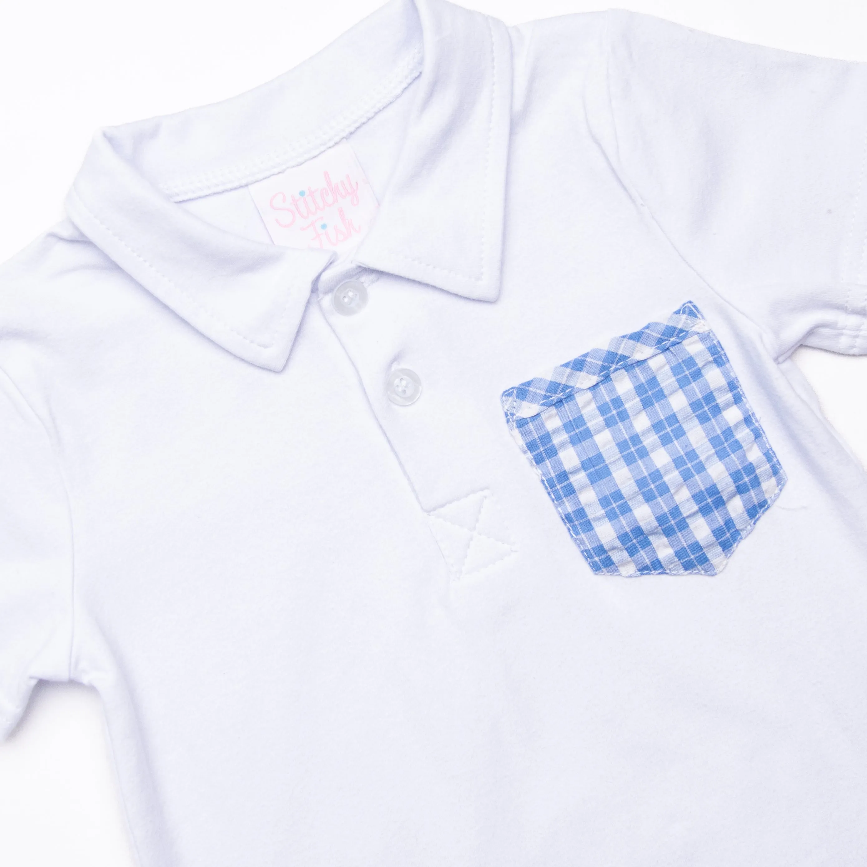 Picnic Plaid Short Set, Blue