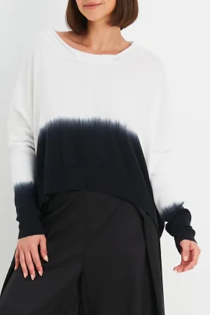 Pima Cotton Ombre Crewneck Sweater