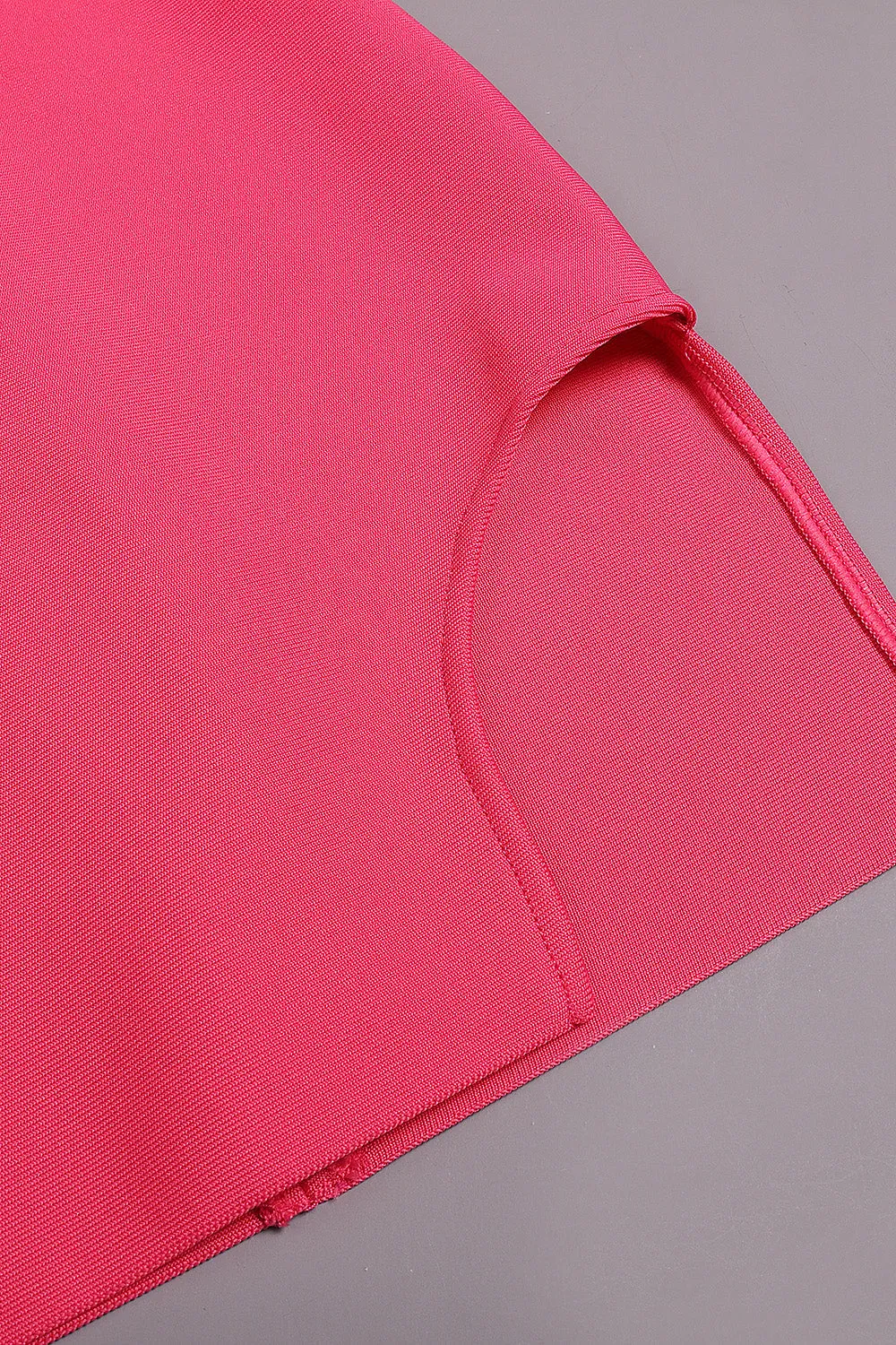Pink Ruffled Off The-Shoulder Mini Bandage Dress