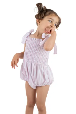PINK STRIPES Cotton Romper