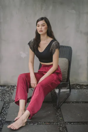 Pinksalt x Perk by Kate Lucie Brushed Satin Lounge Pants
