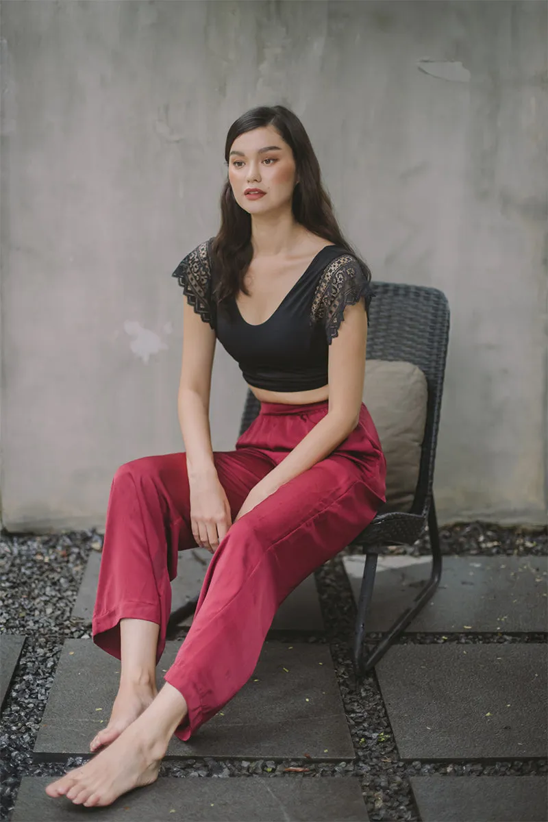 Pinksalt x Perk by Kate Lucie Brushed Satin Lounge Pants