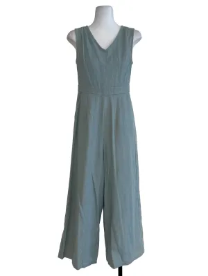 Pistachio Green V Neck Jumpsuit