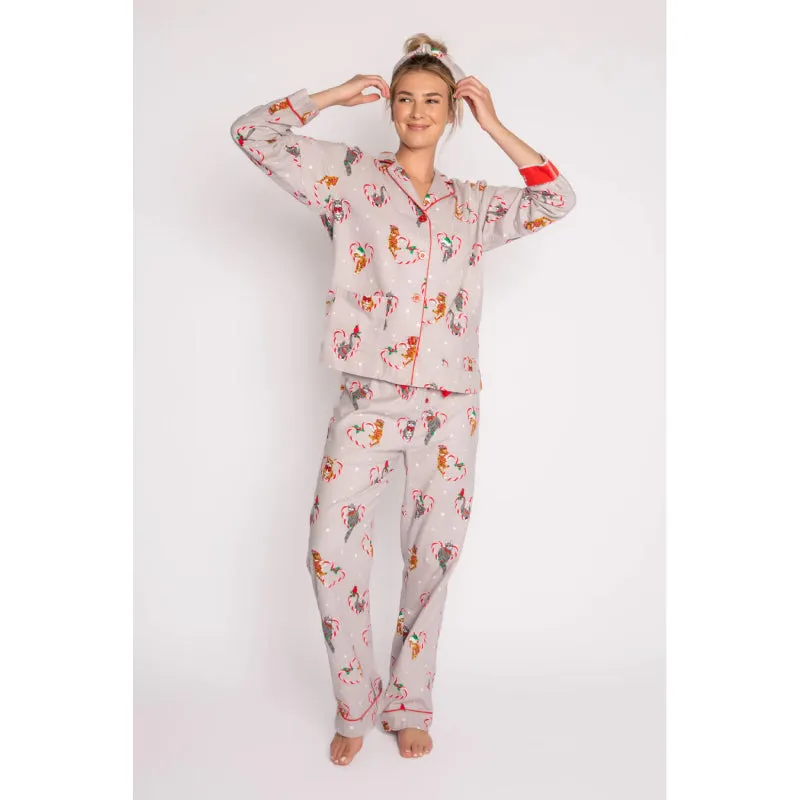PJ Salvage Women's Flannel Button Down PJ Set