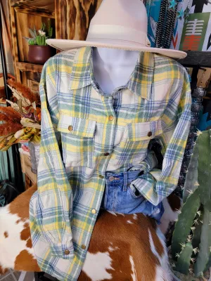 Plaid Flannel Jacket (Mintplaid)