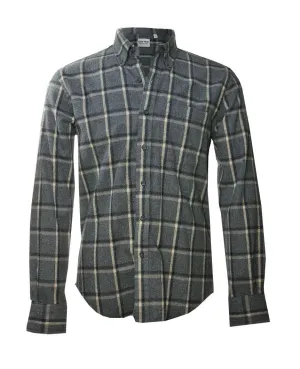 Plaid Long Sleeve Grey