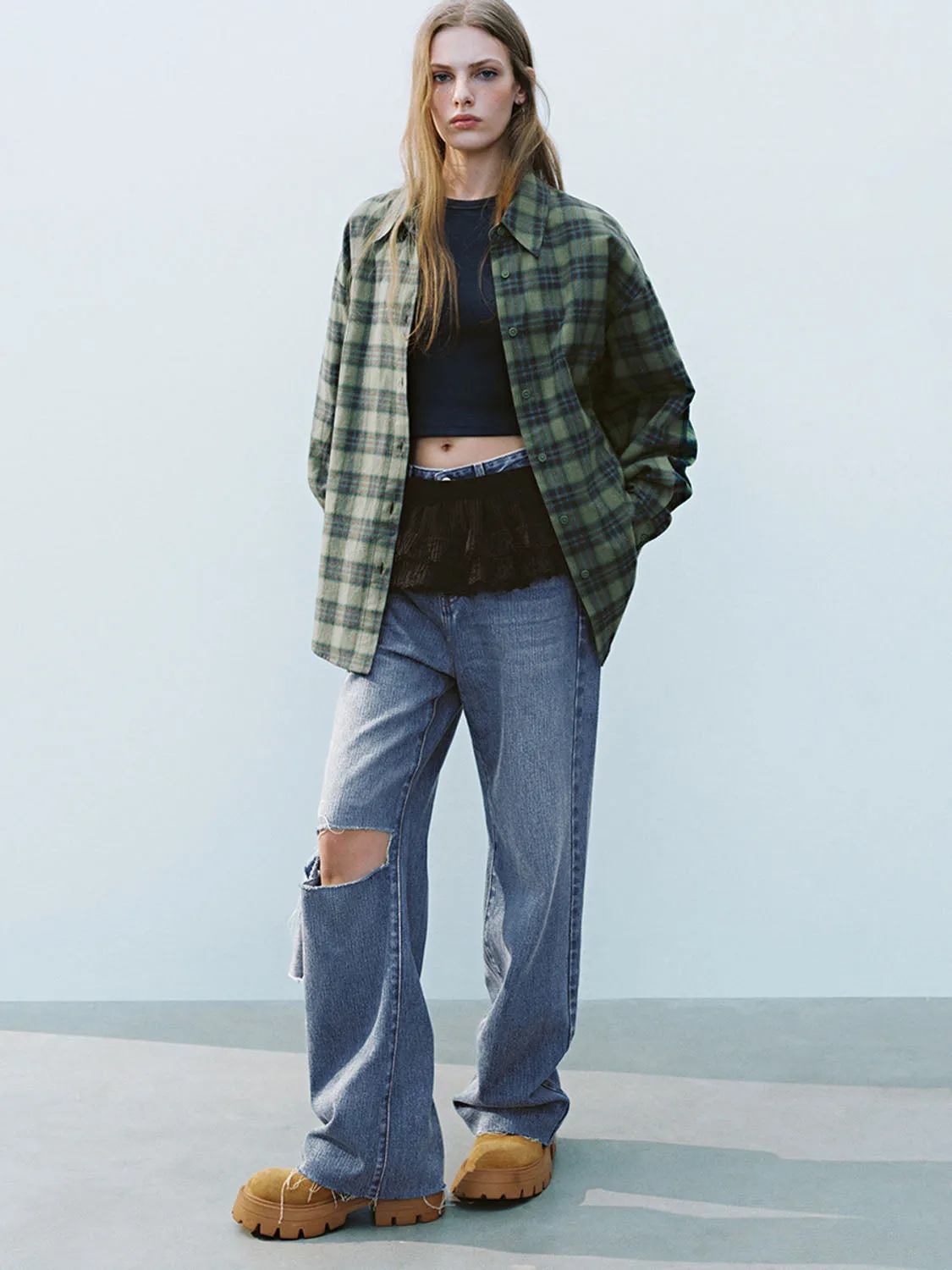 Plaid Long Sleeve Shirts