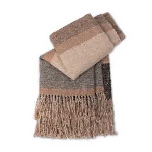 Plaid Pattern Alpaca Wool Throw