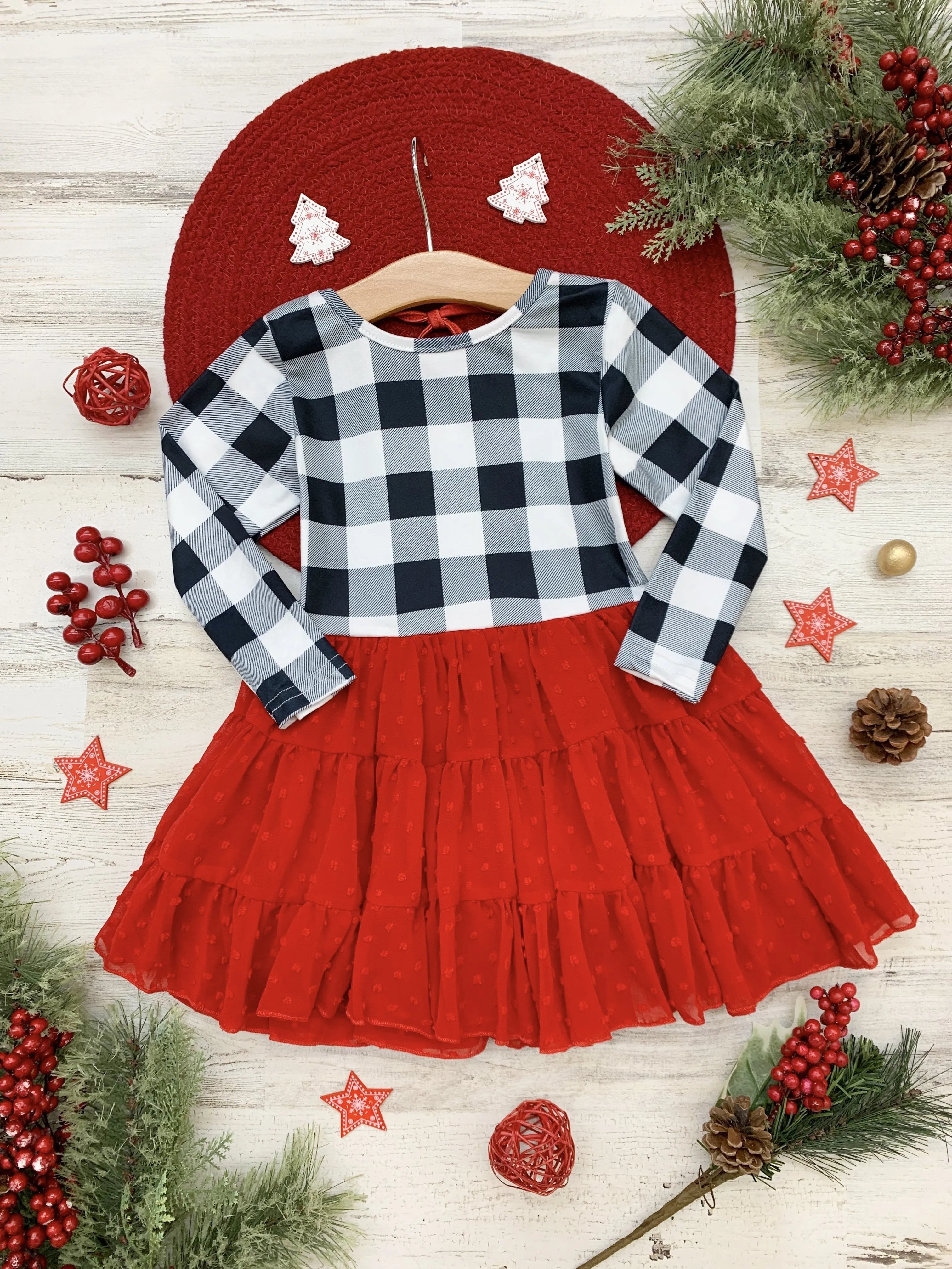 Plaid-Tastic Winter Tutu Dress