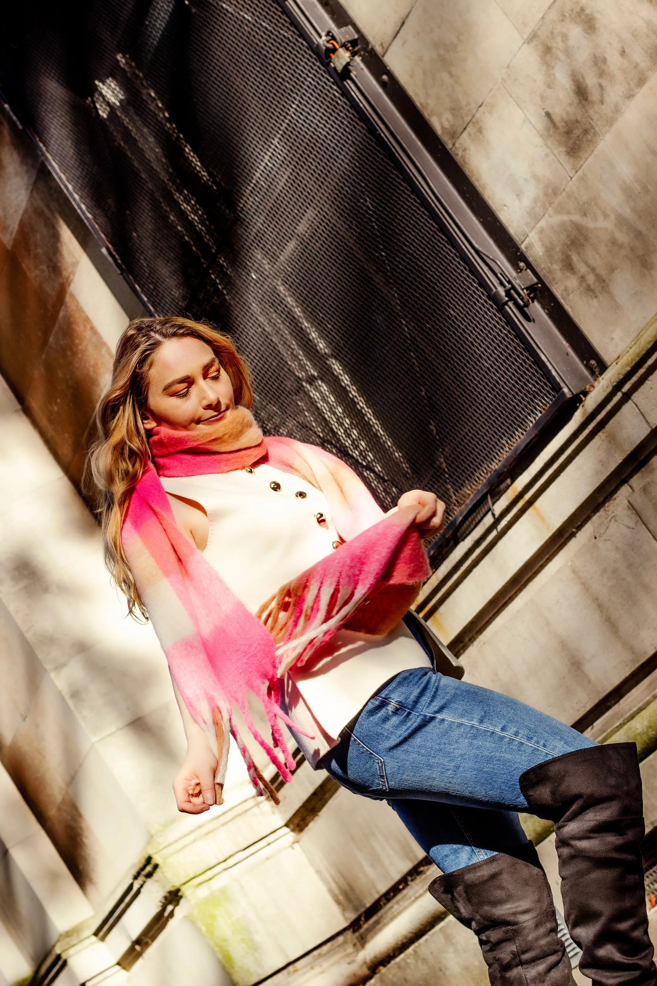 Plaid Warm Wrap Scarf