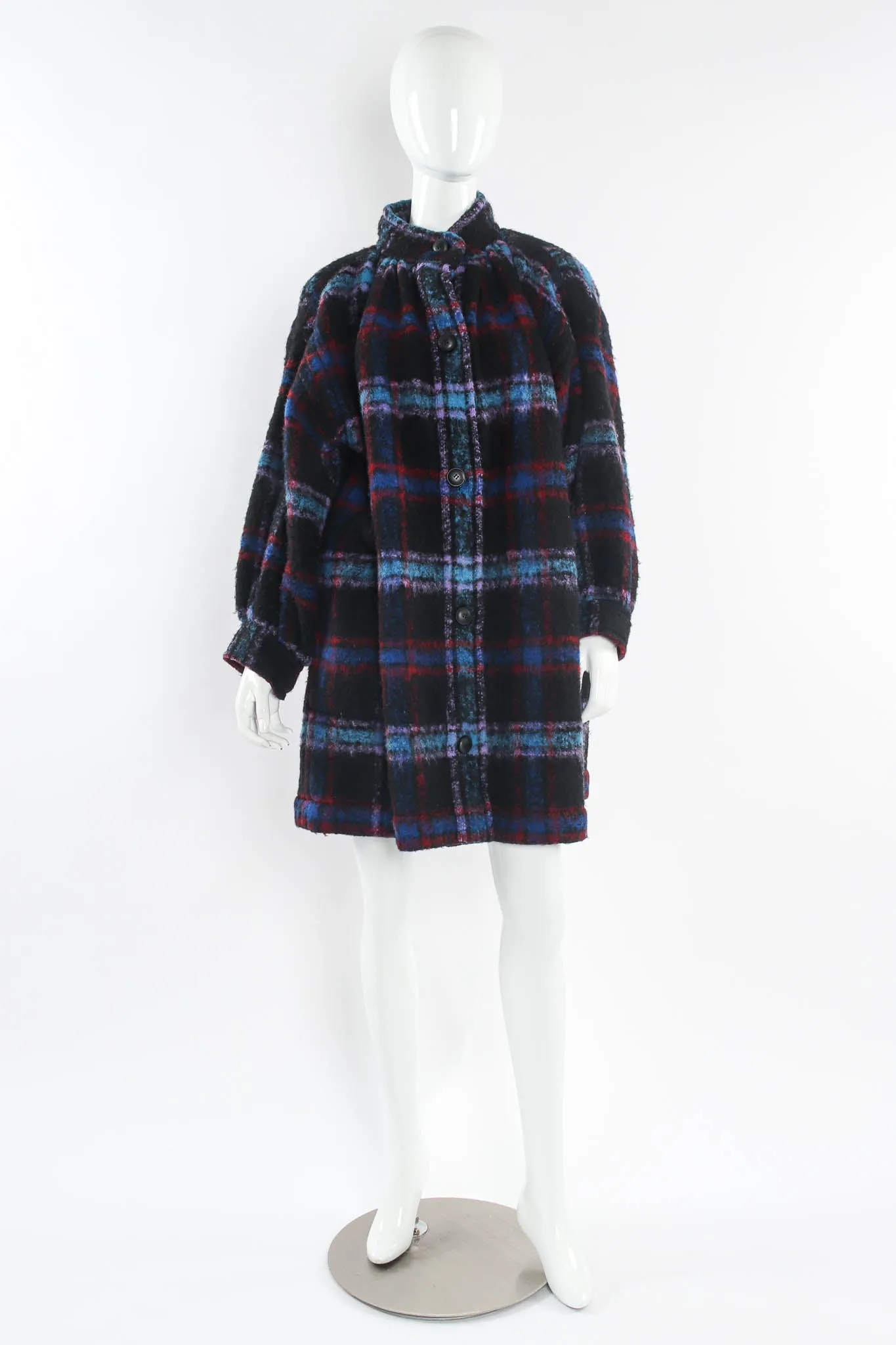 Plaid Wool Coat