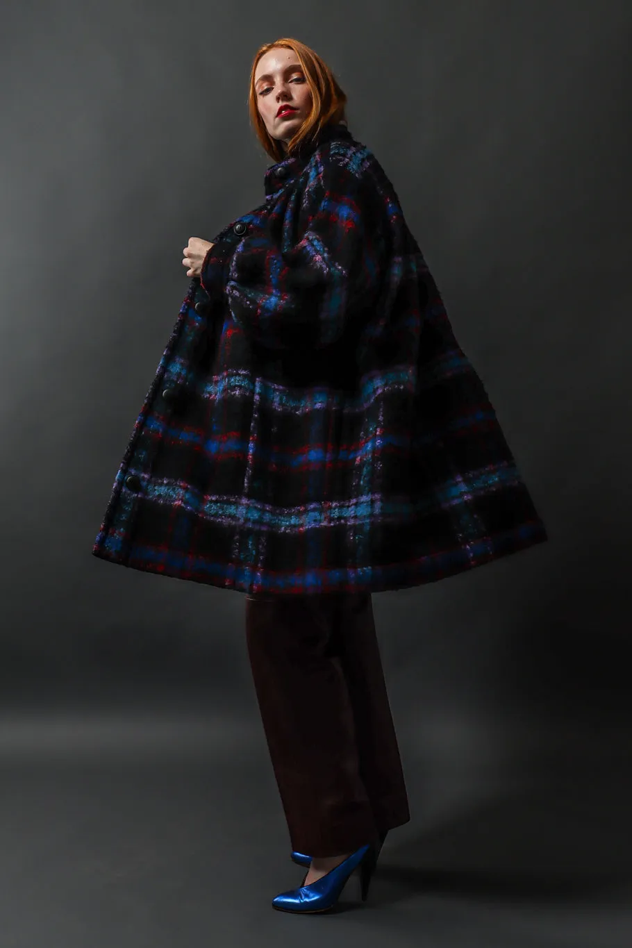 Plaid Wool Coat