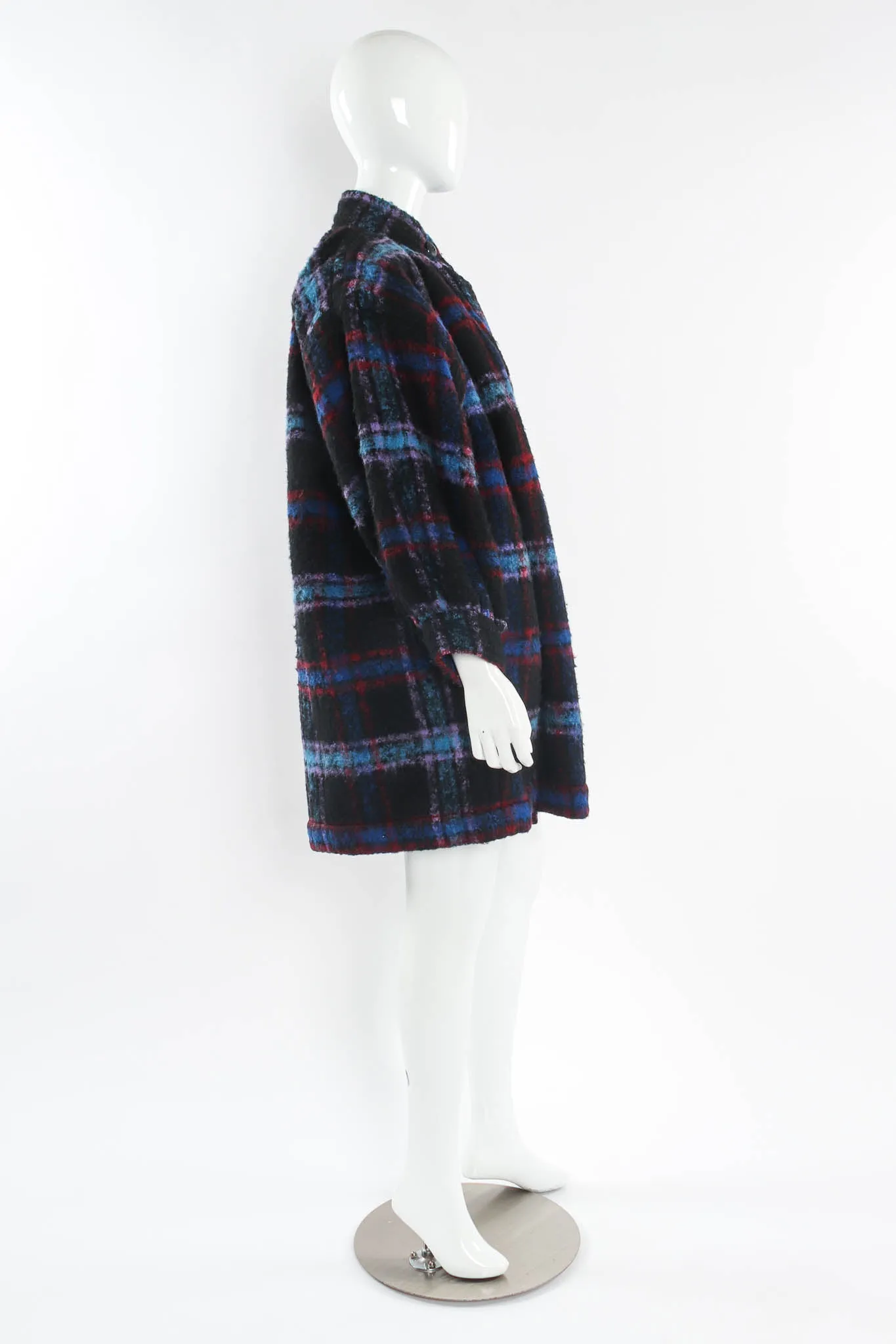 Plaid Wool Coat