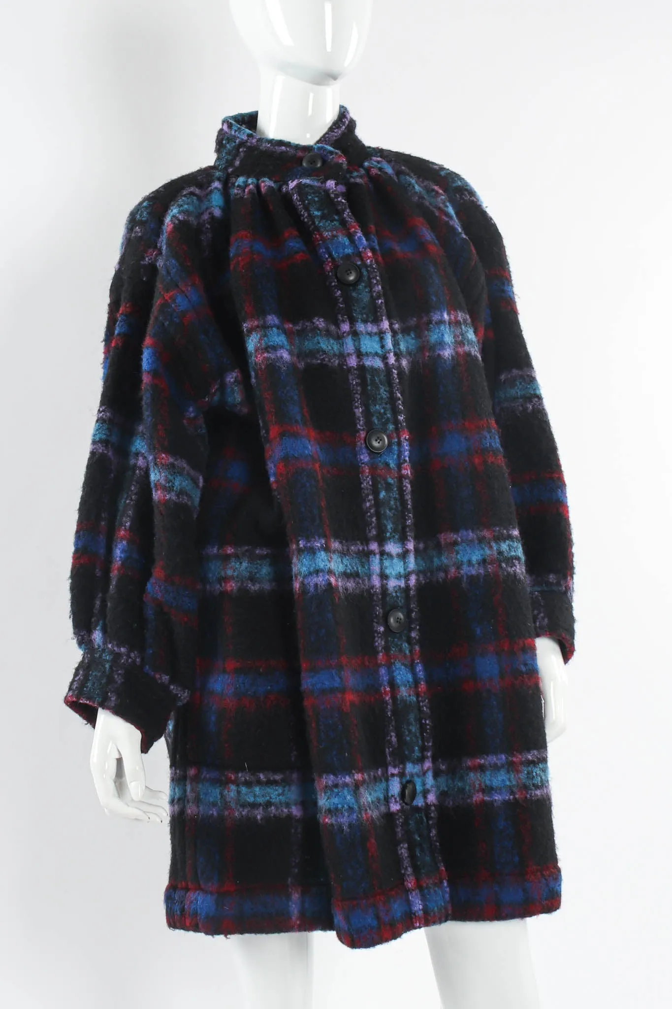 Plaid Wool Coat