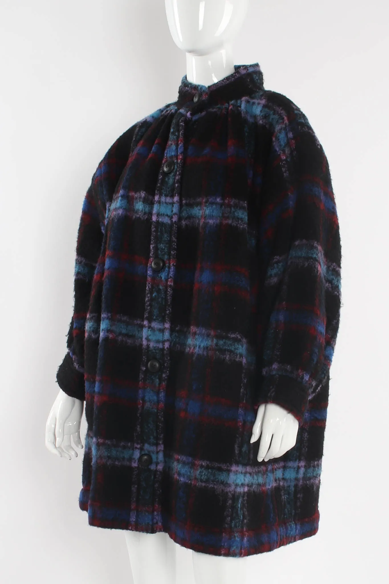 Plaid Wool Coat