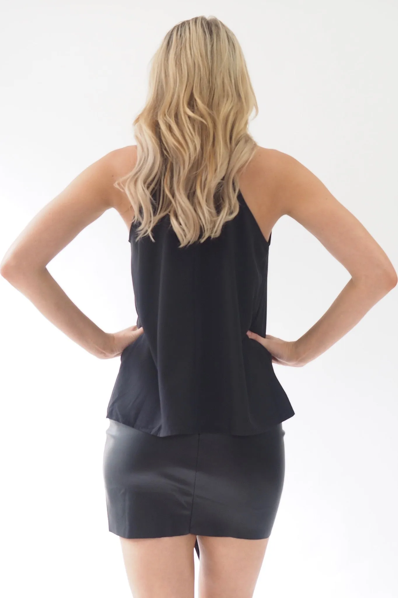 Pleather Skirt - Black