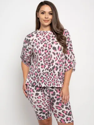 PLUS SIZE ANIMAL PRINT 2PC. SET