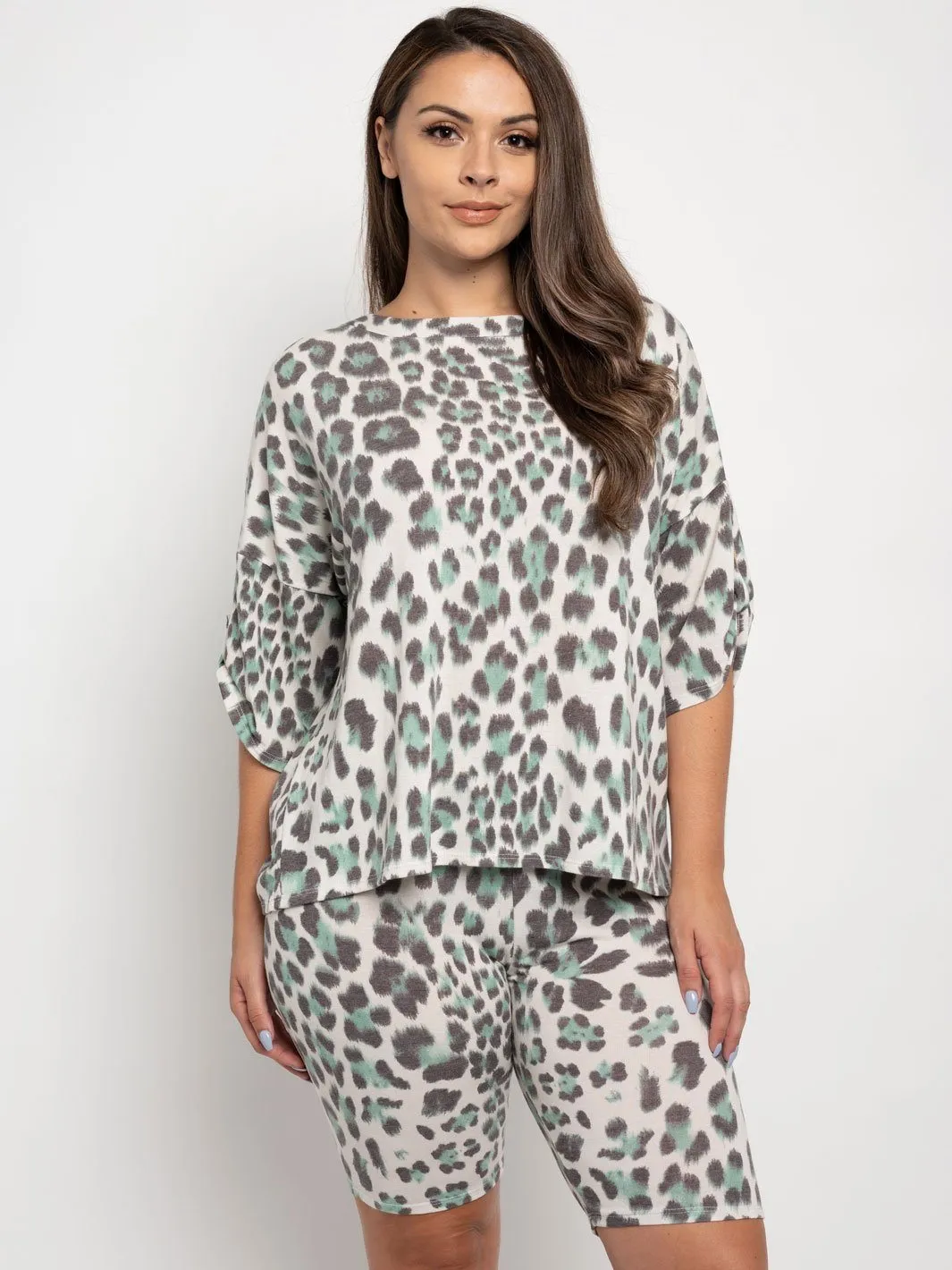 PLUS SIZE ANIMAL PRINT 2PC. SET