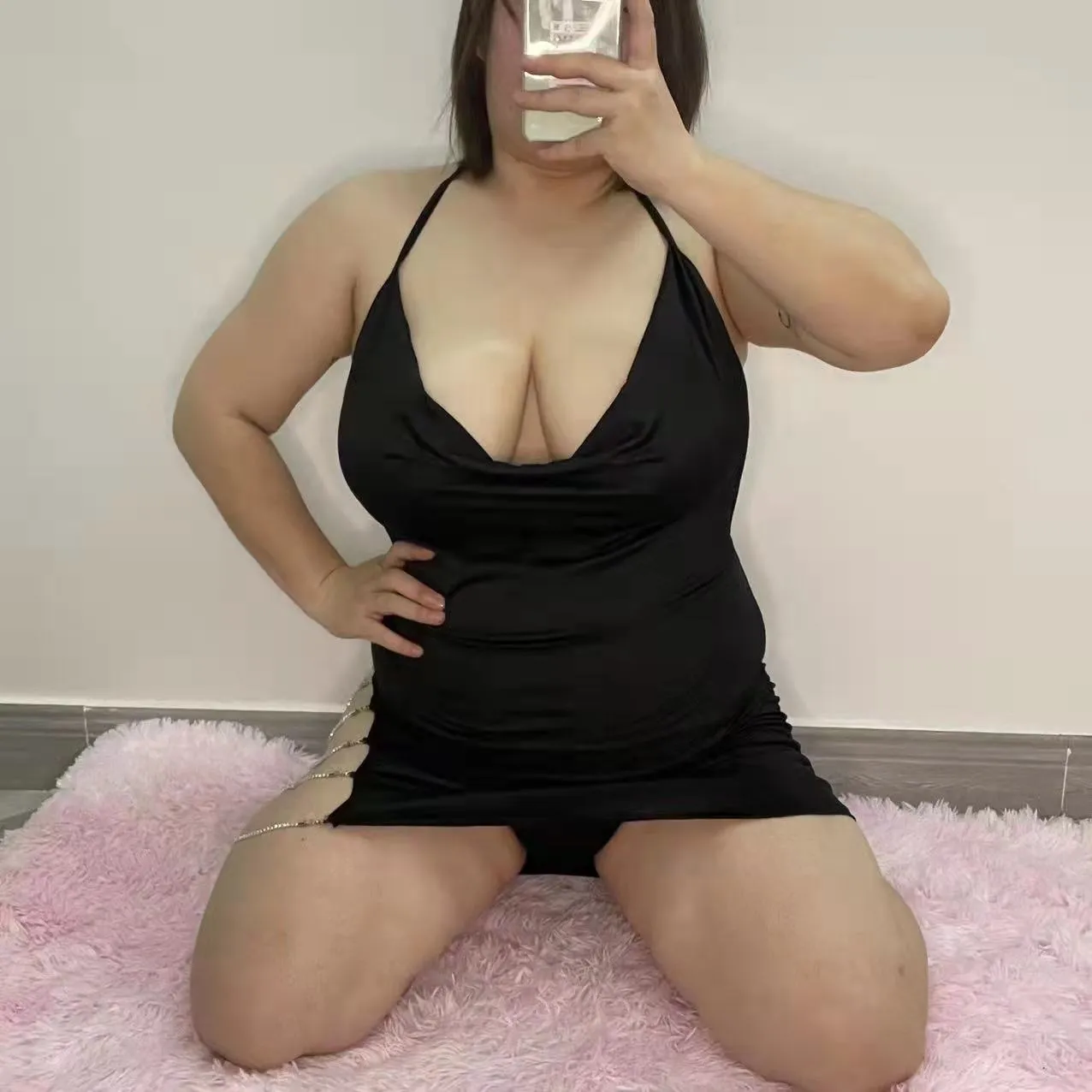plus size chain dress  KF60205
