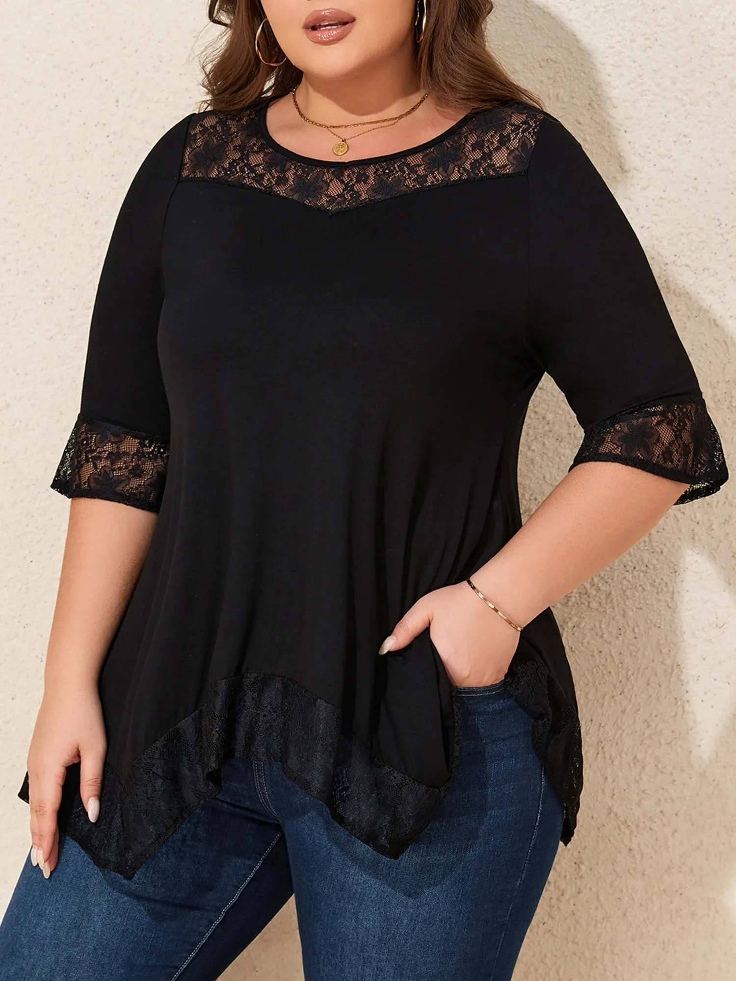Plus Size Elegant 6XL Pullover Shirts