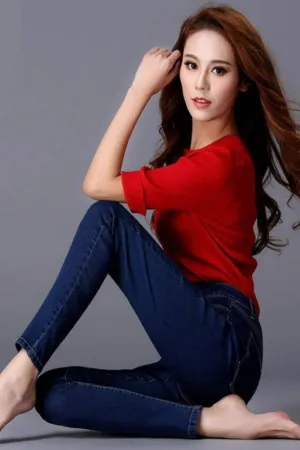 Plus Size High Waist Skinny Mom Jeans