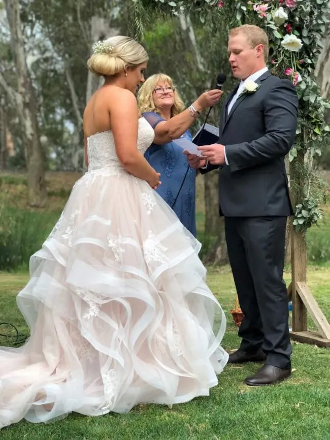 Plus Size Sweetheart Bridal Dress  Design Cascading Ruffles And Lace Applique