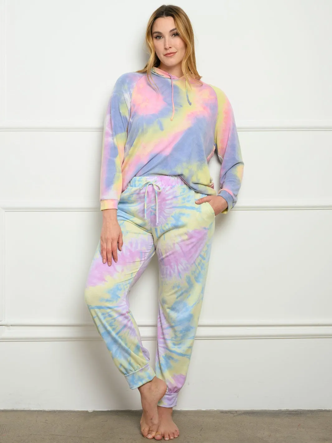 PLUS SIZE TIE DYE PANTS