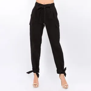 Plus Size Tie Joggers