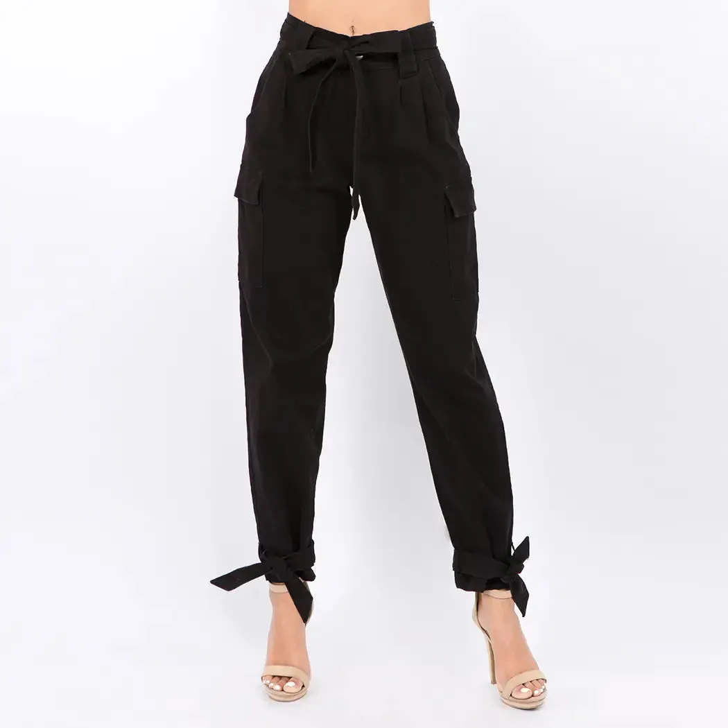 Plus Size Tie Joggers