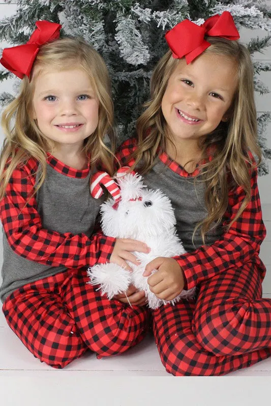 Poinsettia Pajamas Kids