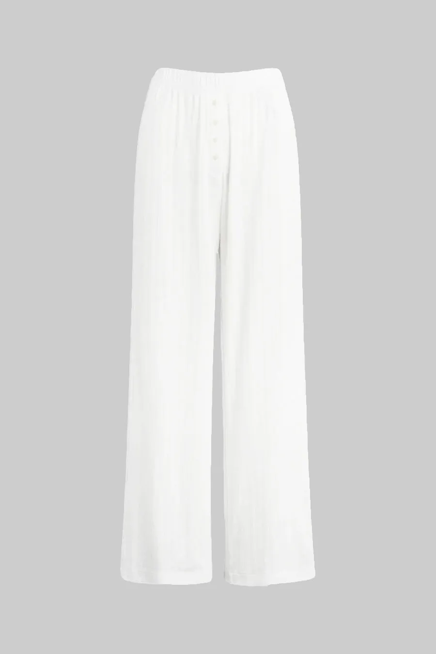 Pointelle Boxer Pant - White