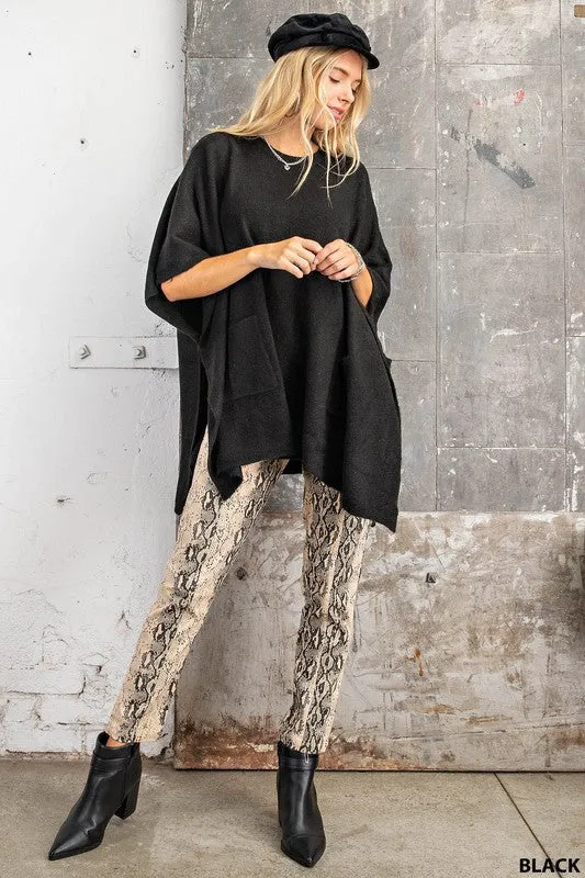 PONCHO SWEATER