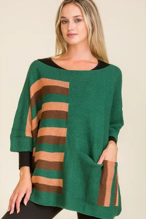 PONCHO WITH POCKET3 ASSORTED COLORS