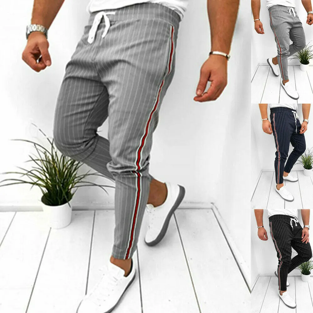 'Premier' Striped Joggers