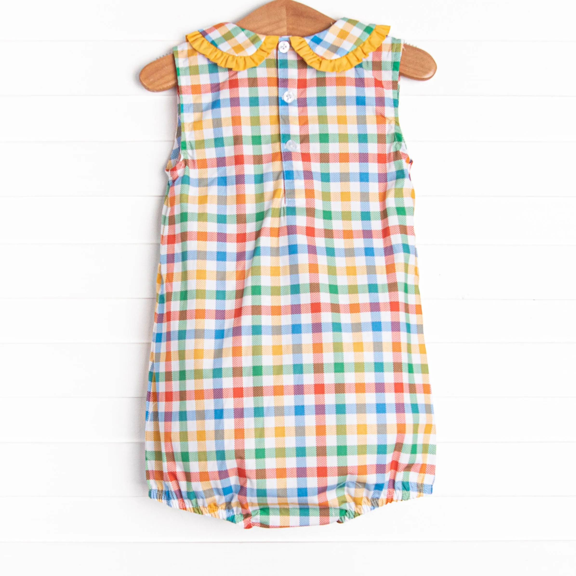 Primary School Plaid Bubble, Yellow