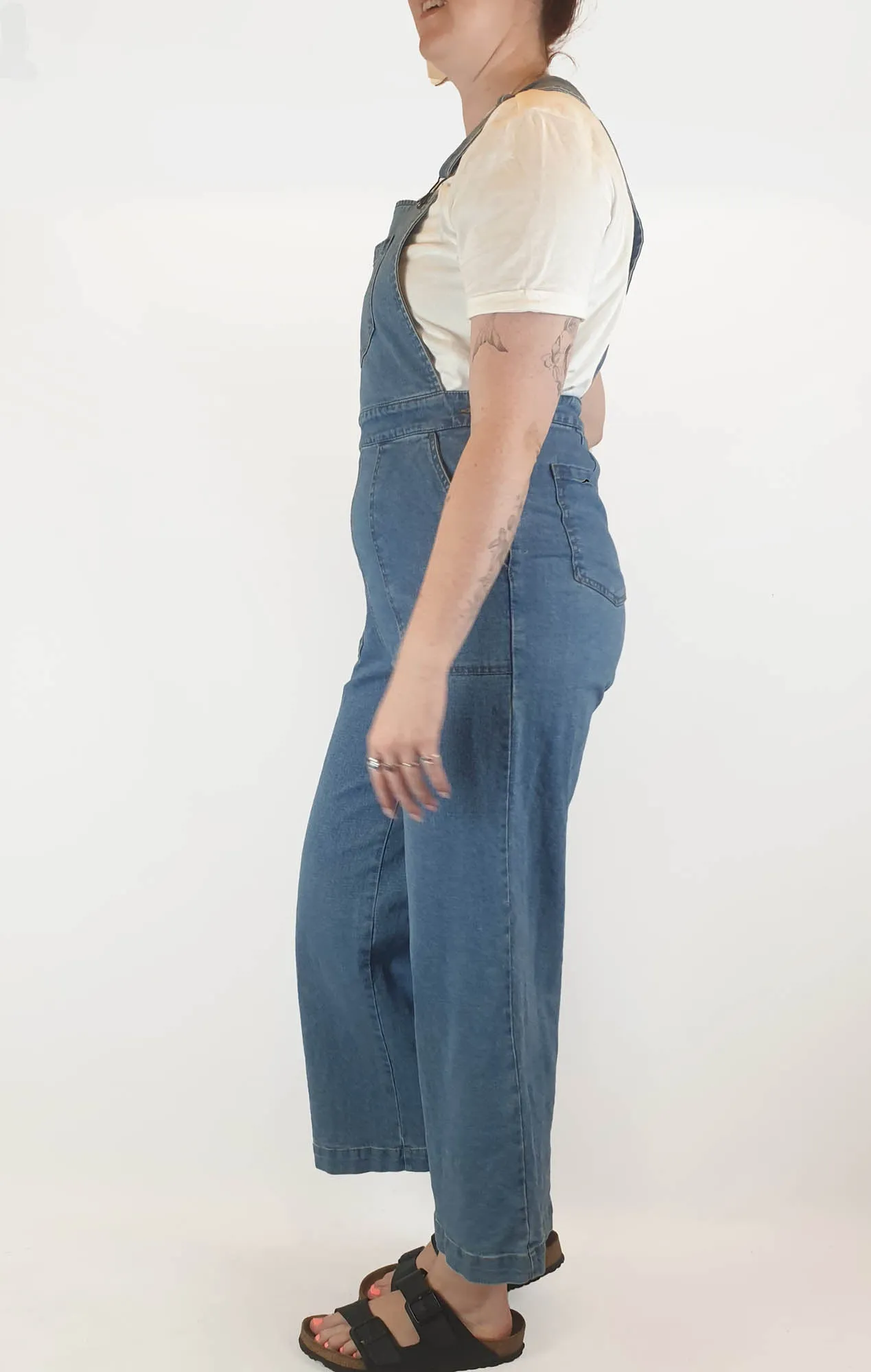 Princess Highway mid-denim overalls size 12