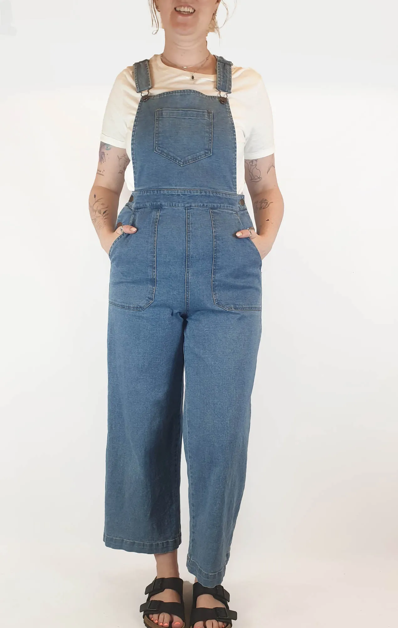 Princess Highway mid-denim overalls size 12
